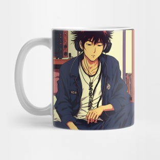 Lost in Music - Japanese lofi music aesthetic Anime Mug